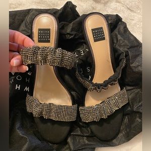WHBM Mesh Gem Low Heels